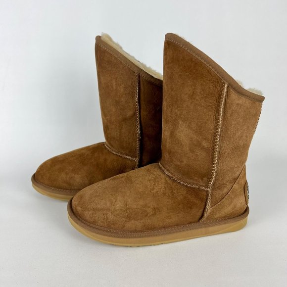 Australia Luxe Collective Womens Cosy Short Sheepskin Boot Sand Brown size 7 - Picture 3 of 13